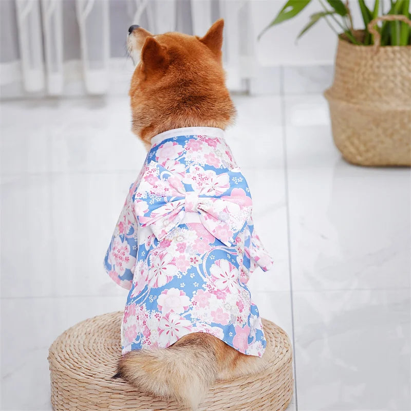 Cute Summer Dog Kimono