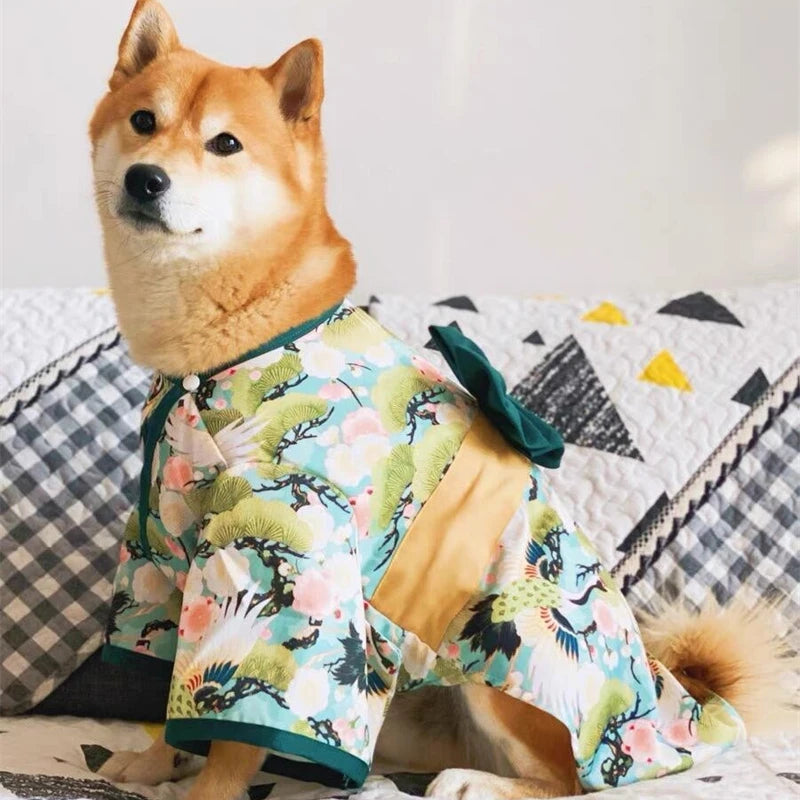 Cute Summer Dog Kimono