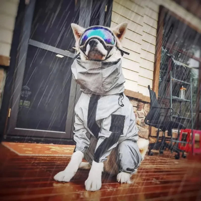 Large reflective Dog Raincoat