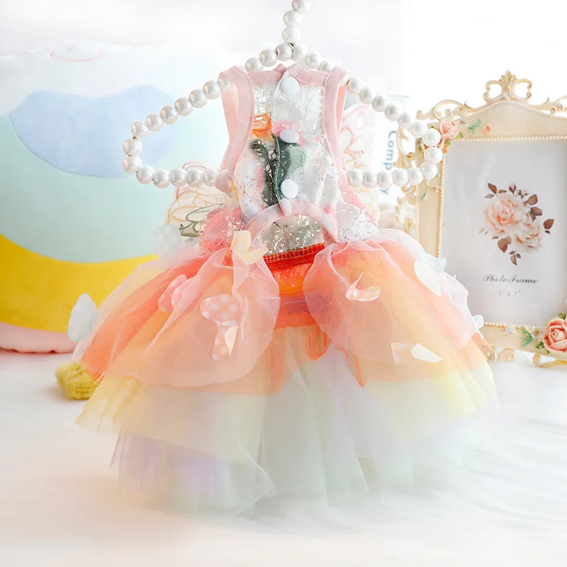 Summer Pet Princess Clothes Pet Dog Dress For Dogs Skirt Summer Dog Wedding York chihuahua poodle For Dogs Skirts Cat Dresses